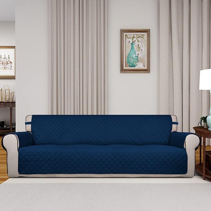 PureFit Reversible Quilted Sofa Cover, Water Resistant Slipcover Furniture - Image 2