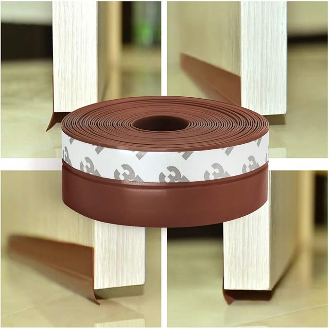 TAROSE Weather Stripping, Silicone Door Seal Strip Door, 16 Feet Long - Image 7
