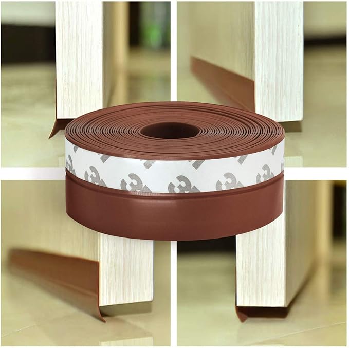 TAROSE Weather Stripping, Silicone Door Seal Strip Door, 16 Feet Long - Image 7