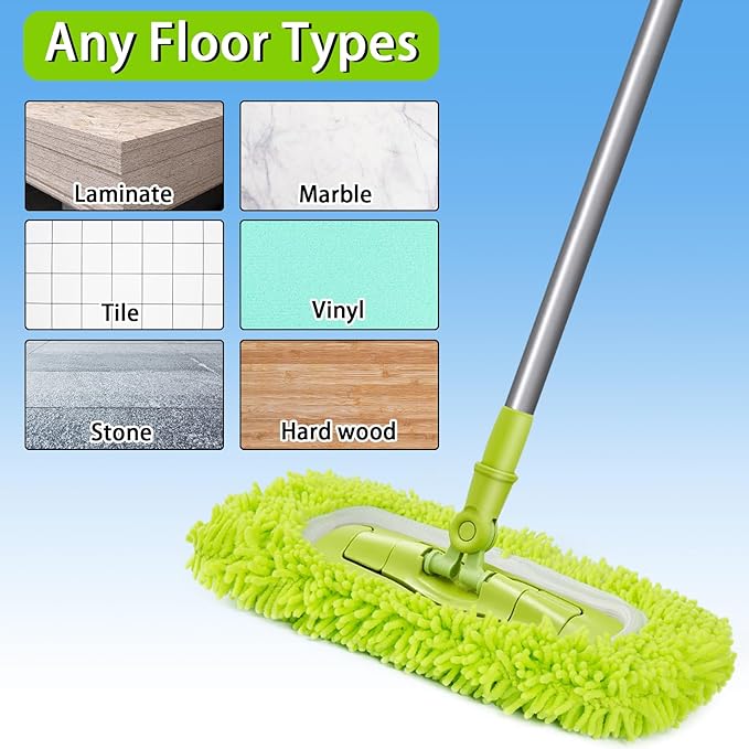Reusable Dry Sweeping Cloths Microfiber Wet Mop Pads Compatible - Image 4