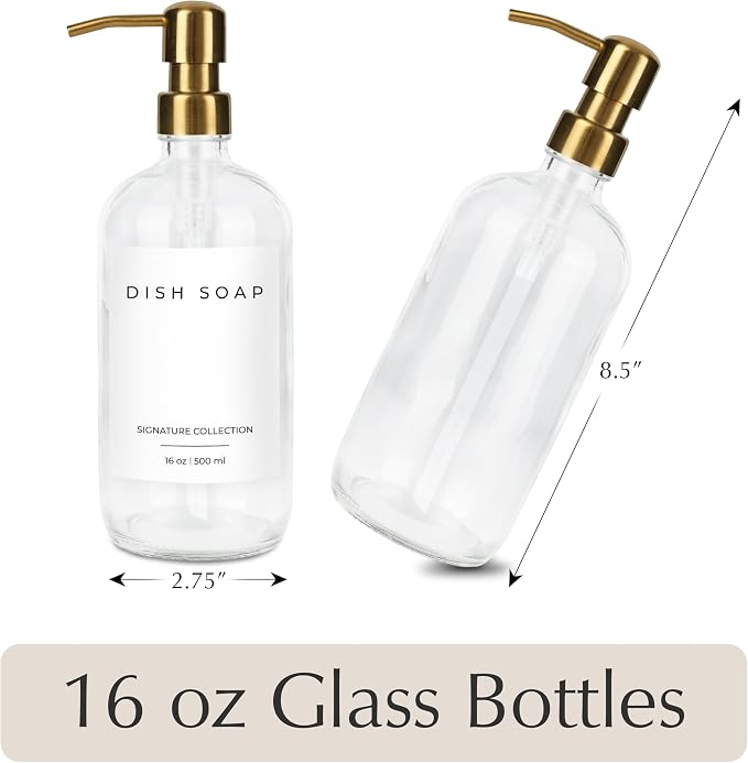 Emerson Essentials Soap Dispenser, Dish Bottles - Image 2