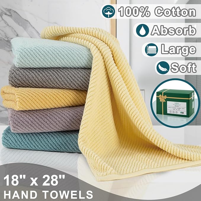 VOOVA & MOVAS Bathroom Hand Towels - Image 3