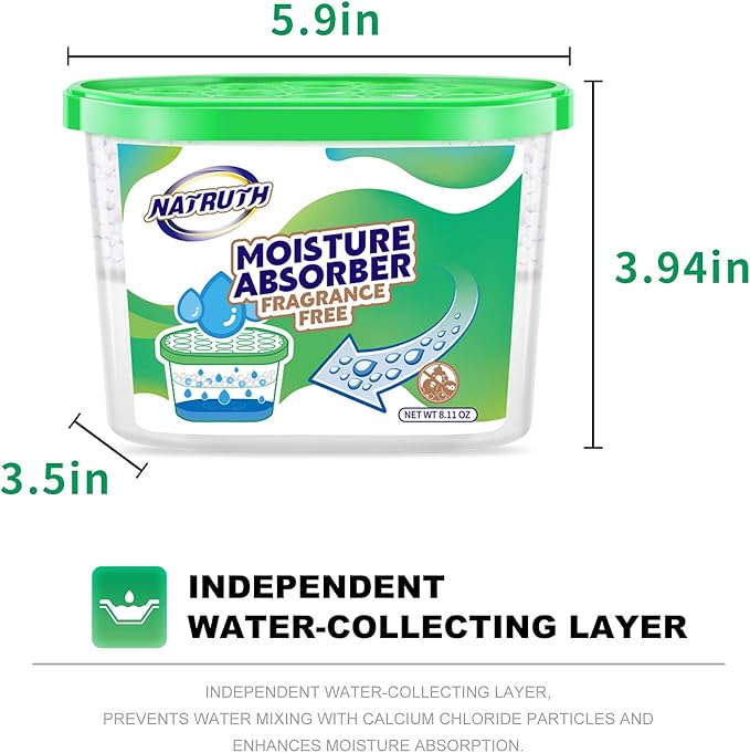NATRUTH Moisture Absorber boxes, Unscented 500ml*10.5OZ Closet Dehumidifier - Image 5