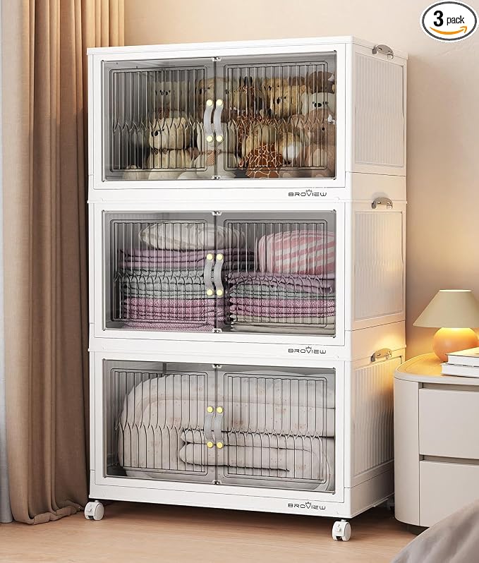 BROVIEW 240Qt Stackable Storage Bins by BROVIEW-EnjoytheArtofLife