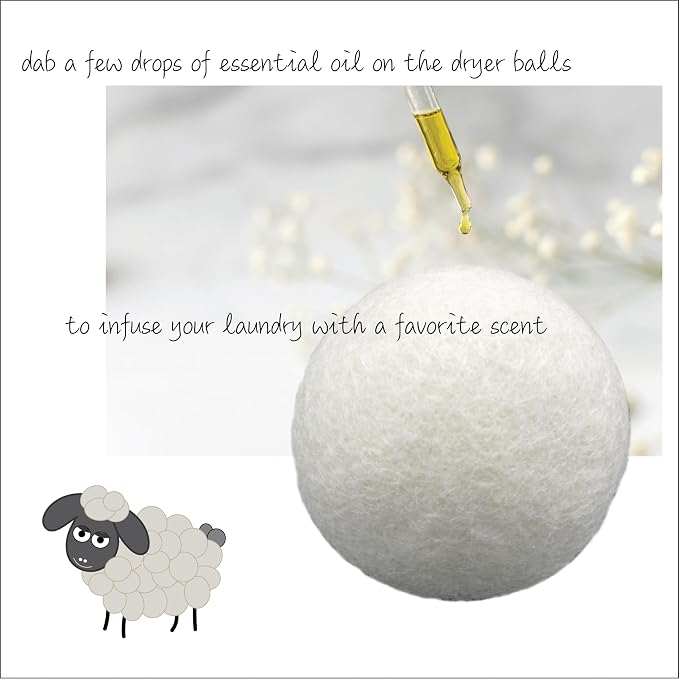 Three by Three Seattle Felt·Like·it!™ Wool Dryer Balls + Storage Bin: Reduce - Image 6