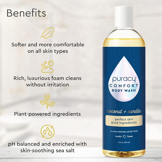Puracy Body Wash, Natural Body Wash, 98.6% Pure Plant Ingredients, Moisturizing - Image 2