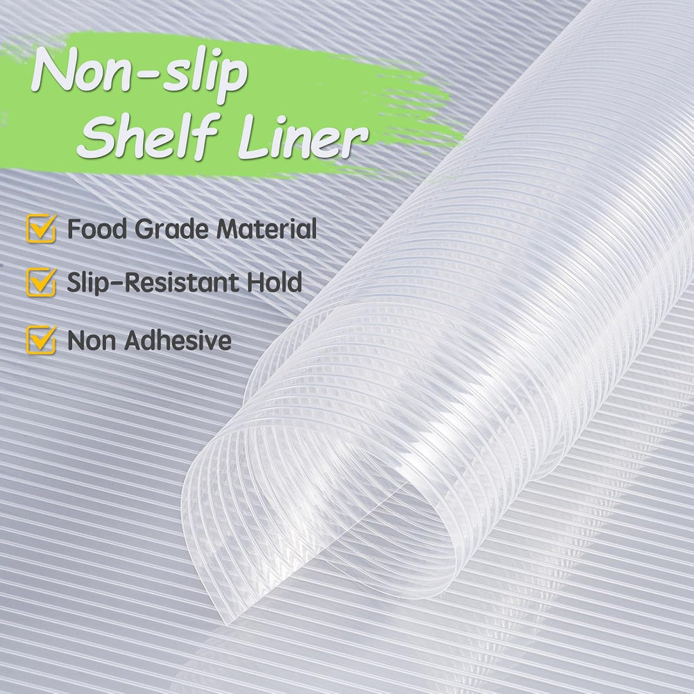 Songrey Waterproof Shelf Cabinet and Drawer Liner, 12IN x 20FT, White