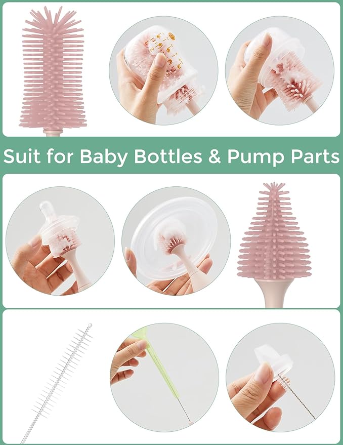 Momcozy Bottle Brush Kit, Innovative Push-Press Design - Image 3