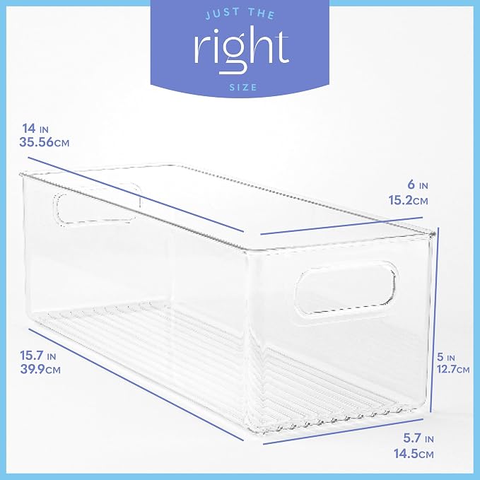 Plastic Food Storage Clear Container Bin - Image 3