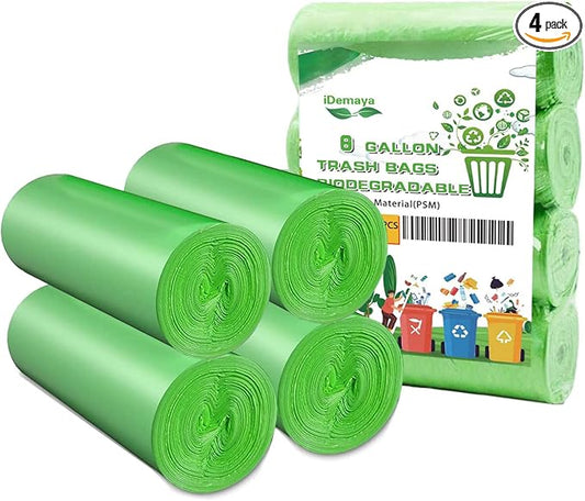 Medium Compostable Trash Bags, Biodegradable 8 Gallon Garbage Bags, Recycling by AllEffortsForAllBags