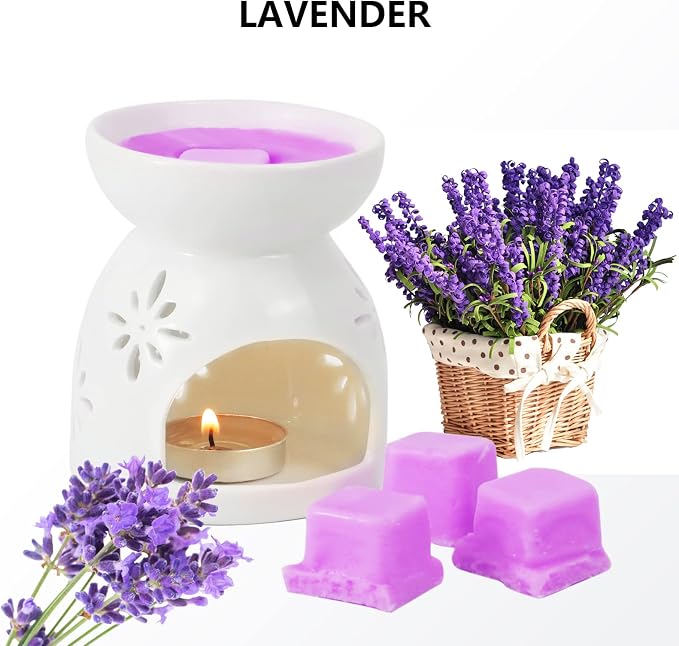 SCENTORINI Lavender Wax Melts Wax Cubes, Lavender Candle Wax Melts Strong Scent - Image 2