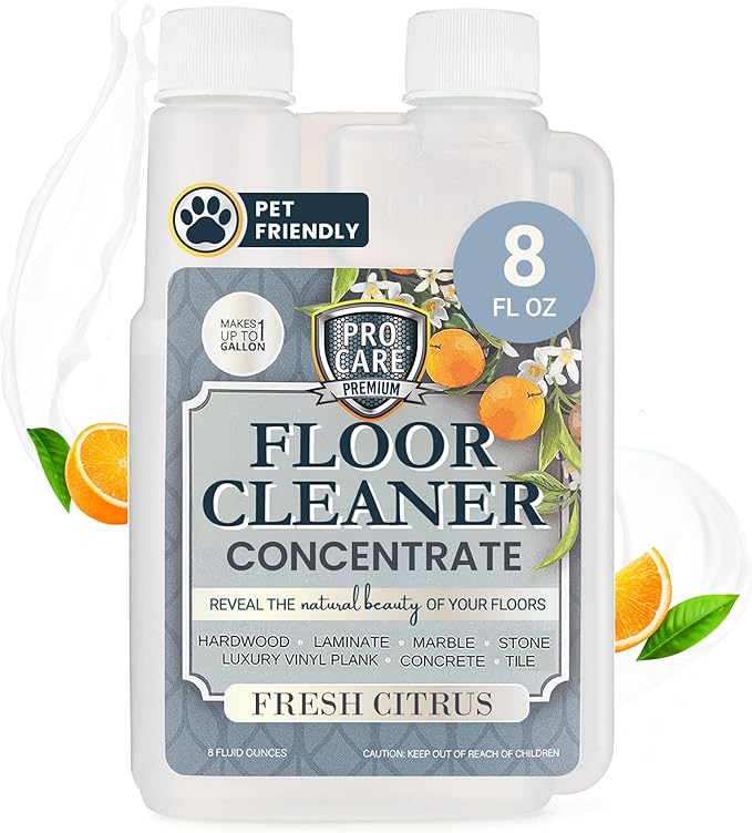 ProCare Citrus Floor Cleaner Concentrate | Vinyl, Stone & Laminate Floor Cleaner by PROCARE
