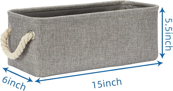Temary Small Storage Baskets for Organizing, Narrow Baskets for Storage Toilet - Image 2