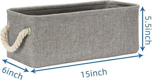 Temary Small Storage Baskets for Organizing, Narrow Baskets for Storage Toilet - Image 2