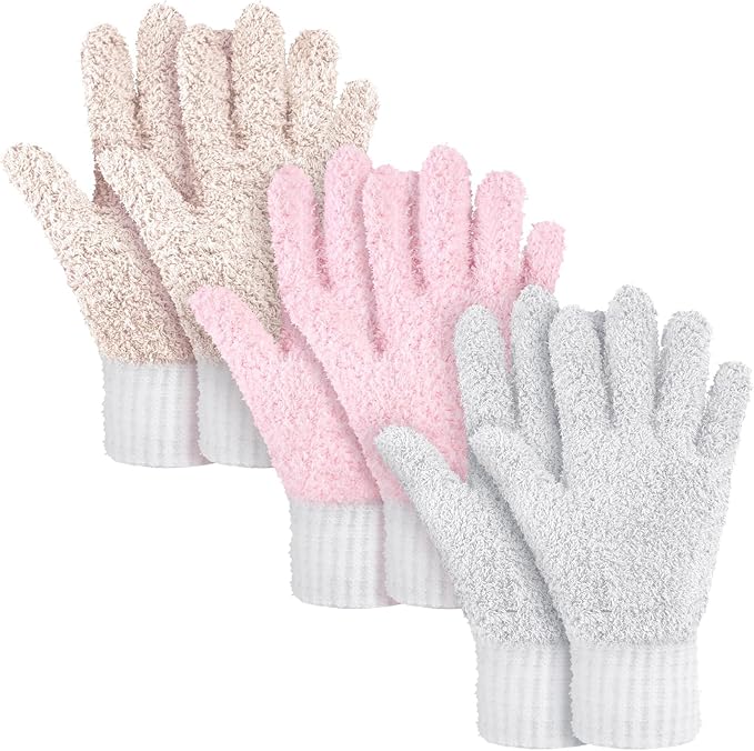 Bencailor 3 Pairs Microfiber Plant Dusting Gloves Leaf Cleaning Gloves by Bencailor