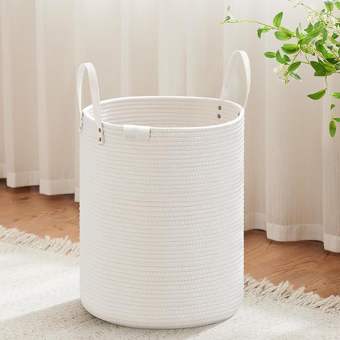 VIPOSCO Tall Laundry Basket, Large Dirty Clothes Hamper by VIPOSCO
