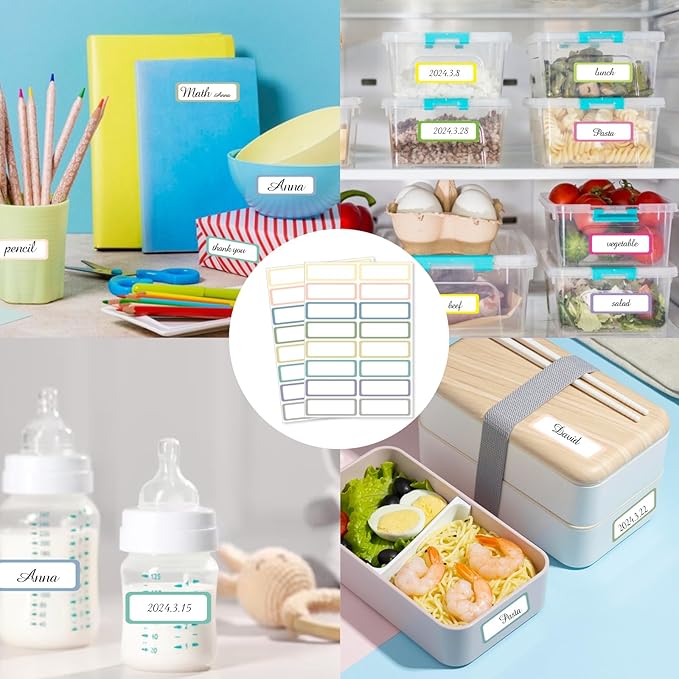 STARLIBOO Removable Labels, Removable Colored Labels Stickers, Self-Adhesive - Image 4