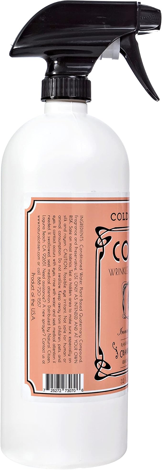Cold Iron Wrinkle Release Spray 32 fl oz. Cranberry-Citrus. Plant Based Ironing - Image 6