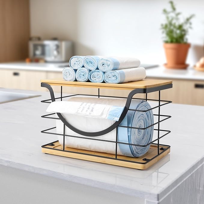 Extra Large Trash Bag Holder Under Sink Organizer Stackable Pantry Organizers - Image 2