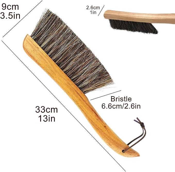 Counter Brush for Drafting, Woodworking, Outdoor Furniture Cleaning, Horsehair - Image 3
