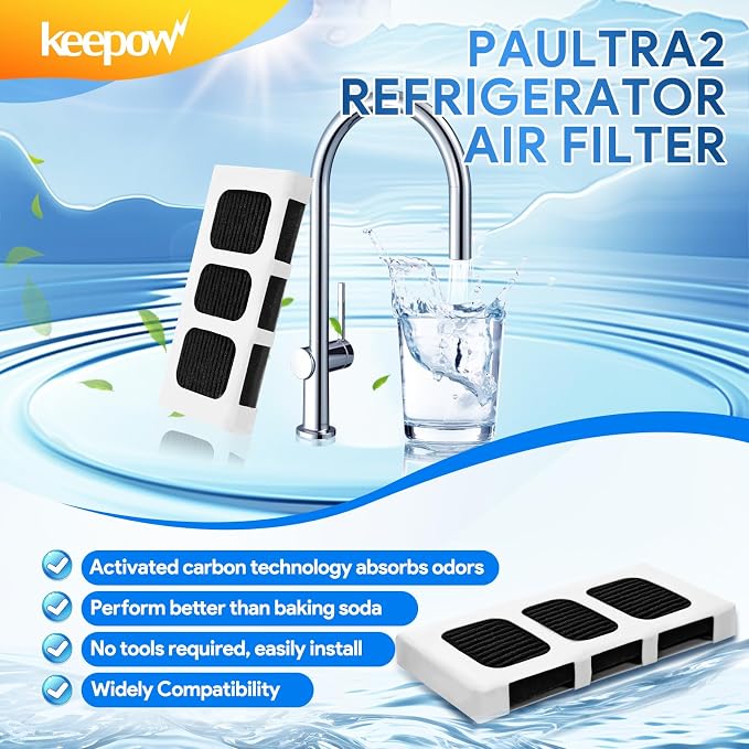 KEEPOW Paultra2 Refrigerator Air Filter Compatible - Image 3