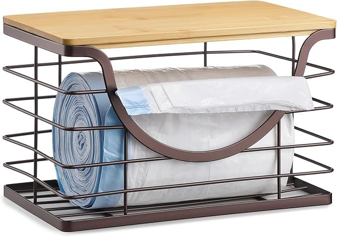 Extra Large Trash Bag Holder Under Sink Stackable Kitchen Storage by YAFFWA