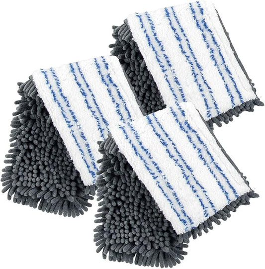 Masthome 3 Pack Microfiber Flip Mop Refills, Dua-Action Microfiber Mop by Masthome