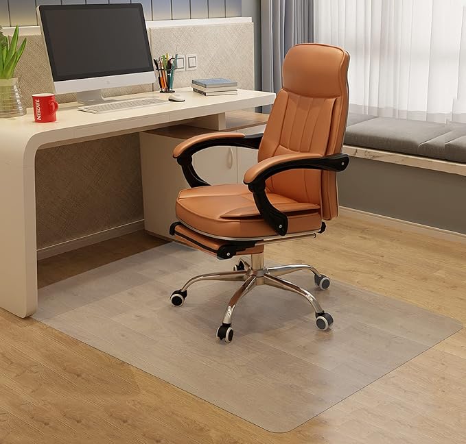 Chair Mat for Hardwood Floor, 53”x 45” Office Chair Mat, Floor Mat for Office - Image 6