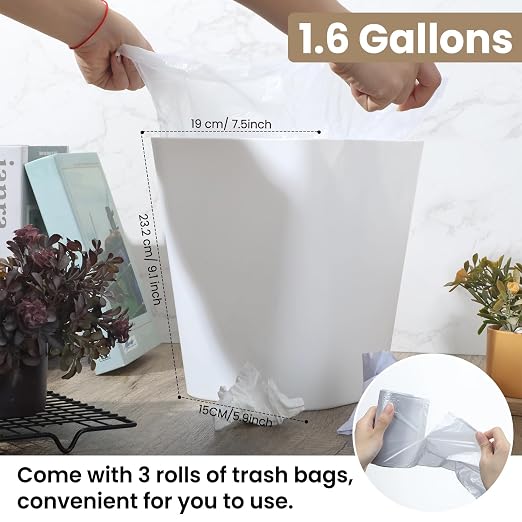 Eccliy 6 Pack Plastic Trash Can - Image 2