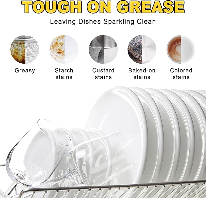 Eco Dishwasher Detergent Sheets Up To 160 Loads, Citrus Lemon Scent Plastic - Image 3