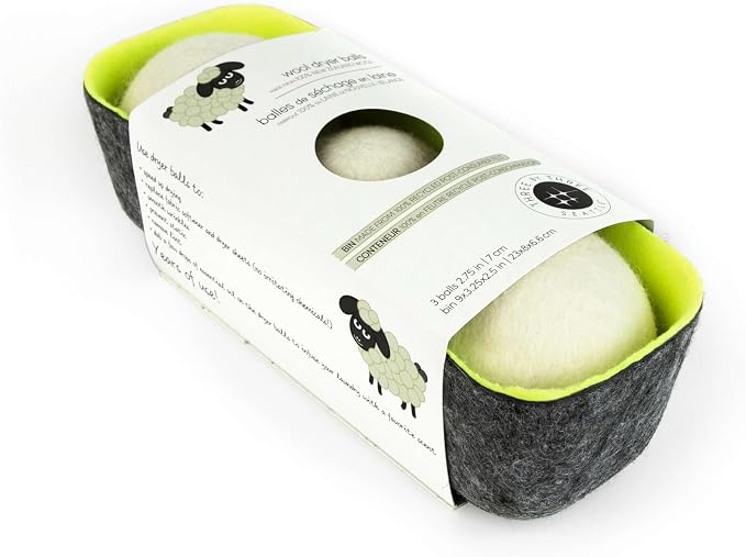 Three by Three Seattle Felt·Like·it!™ XL Wool Dryer Balls + Storage Bin: Reduce - Image 5