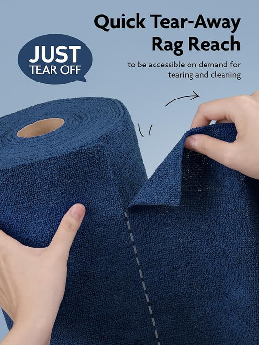 Fantasticlean Microfiber Cleaning Cloth Roll -75 Pack, Tear Away Microfiber - Image 2