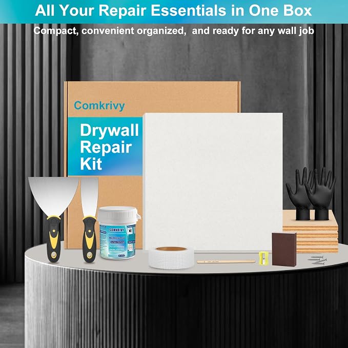 Drywall Repair Kit with 12"x12" Dry Wall Repair Panel, 33-in-One Drywall Patch - Image 5