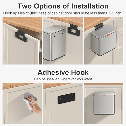 Mbillion Kitchen Compost Bin Hanging Trash Can - Image 4