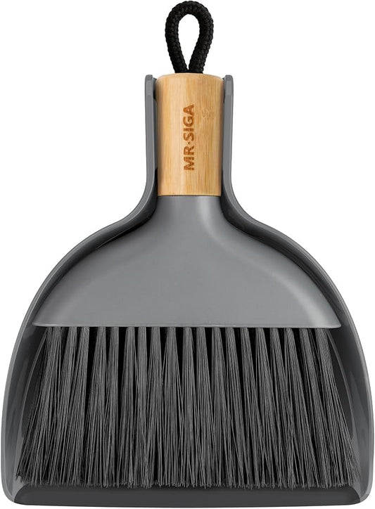 MR.SIGA Mini Dustpan and Brush Set, Portable Cleaning Brush and Dustpan Combo by MRSIGA
