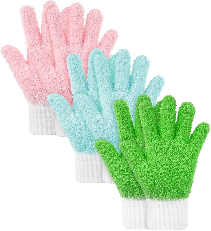 Bencailor 3 Pairs Microfiber Plant Dusting Gloves Leaf Cleaning Gloves by Bencailor