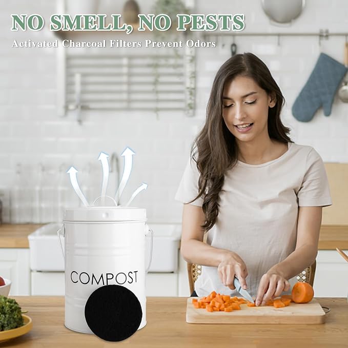 Vipush Charcoal Filters for Kitchen Compost Bin - Image 6