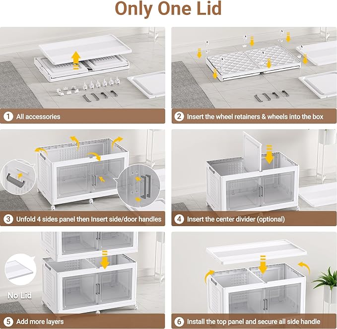 BROVIEW 800 Qt Plastic Storage Bins - Image 8