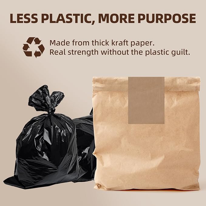 Calvana Super Strong Compactor Bags, Heavy-Duty Kitchen Paper Trash Bags - Image 7