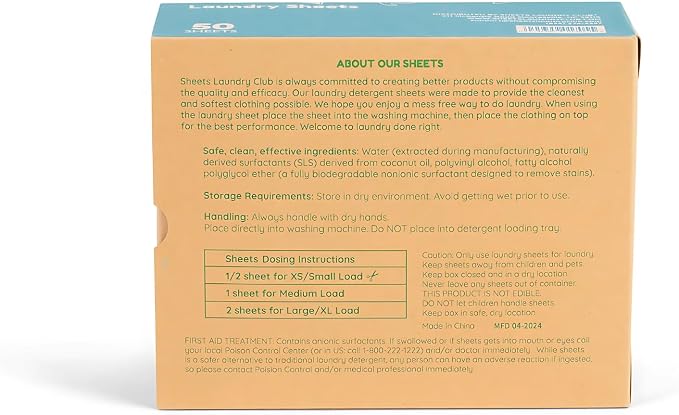 Sheets Laundry Club Laundry Detergent Sheets, 100 Loads - Image 2