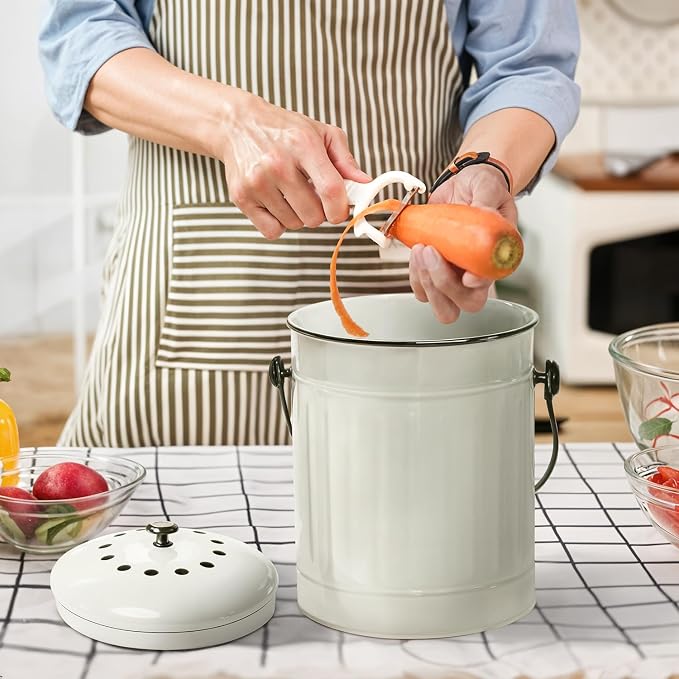 Plexon Countertop Compost Bin Kitchen Indoor - Image 3