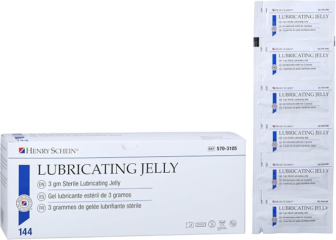 Henry Schein Sterile Lubricating Jelly – 3g Single-Use Packets, Convenient and - Image 2