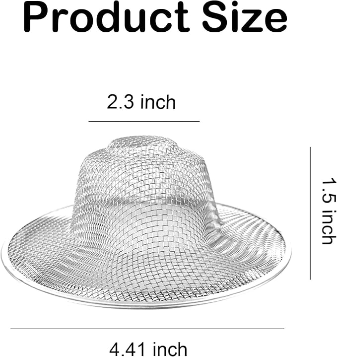 8PCS Metal Mesh Kitchen Sink Strainer, 4.41" Stainless Steel Slop Basket Filter - Image 2