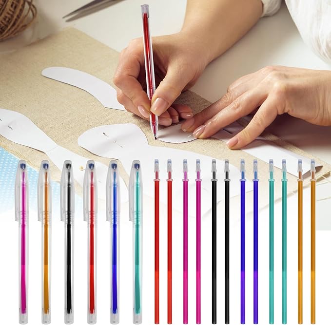 72pcs Heat Erasable Pens for Fabric, Fabric Pens for Sewing Erasable for by YFANITI
