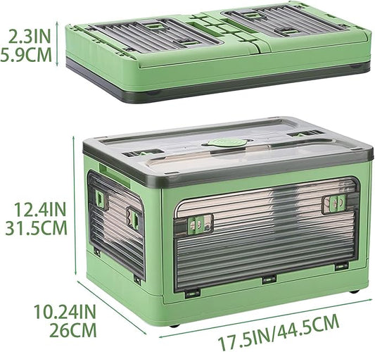 Collapsible Storage Bins with Lids, Closet Organizers, Dorm Room Essentials - Image 2