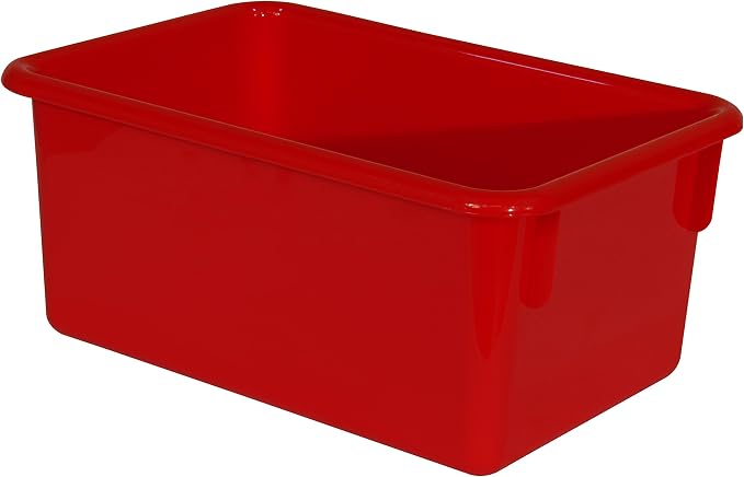 Wood Designs Cubby Storage Bin, Heavy Duty Plastic Containers - Image 2