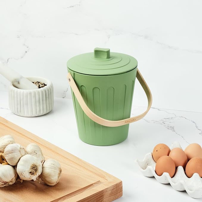 Martha Stewart Indoor Compost Bin | Countertop Composting Bucket - Image 3