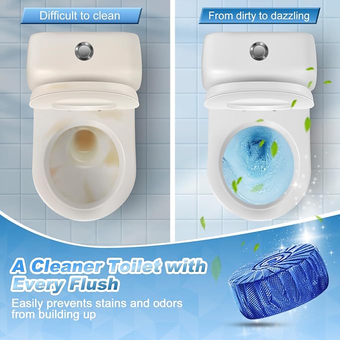 KIISIISO Toilet Bowl Cleaner Tablets, Septic-Safe Hard Water Ring Stain Remover - Image 3