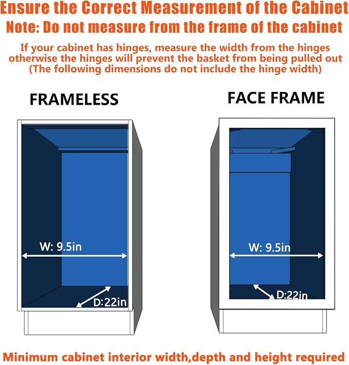 ROOMTEC Pull Out Cabinet Organizer, Single Tier, Heavy Duty Slide Out Shelves - Image 4