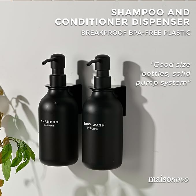 MaisoNovo Shampoo and Conditioner Dispenser - Image 3